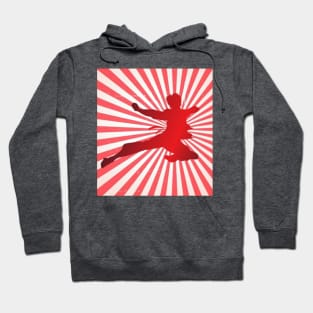 Retro karate kick Hoodie